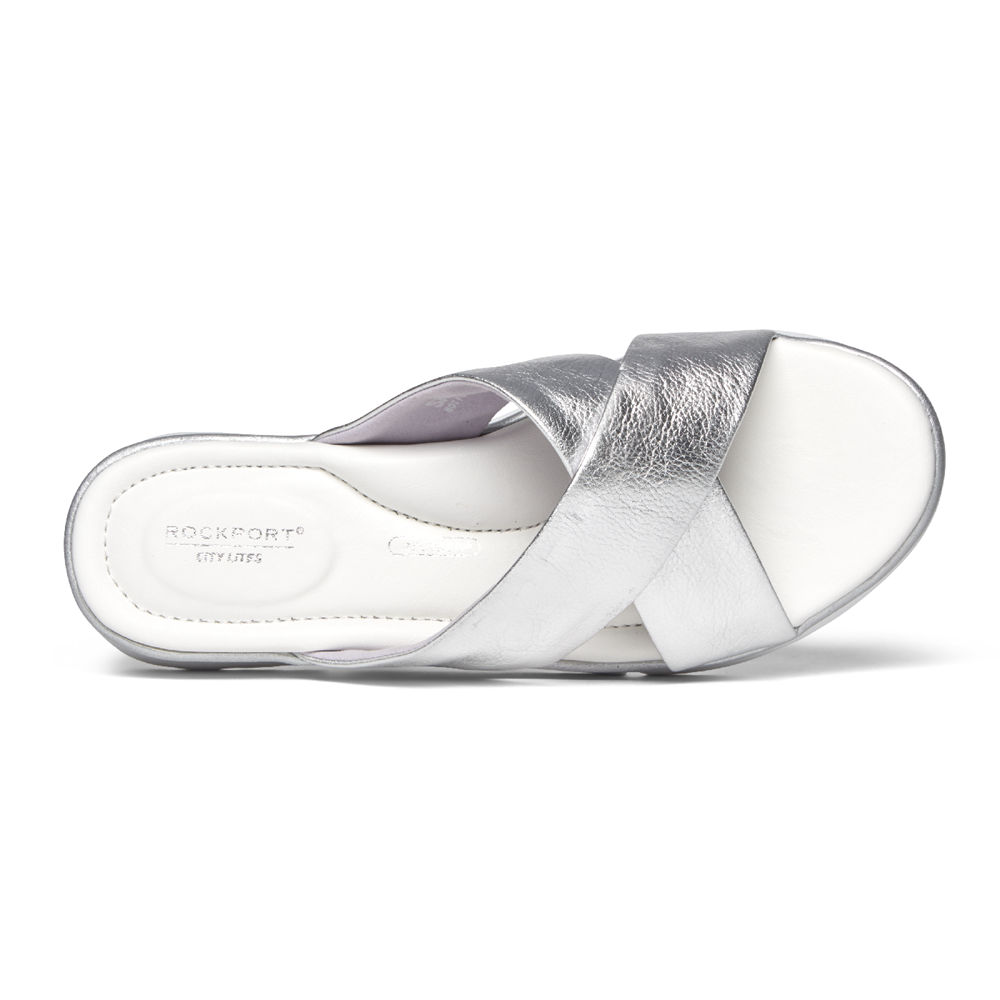 Rockport Sandals For Womens Silver - R-Evolution - KQ8069527